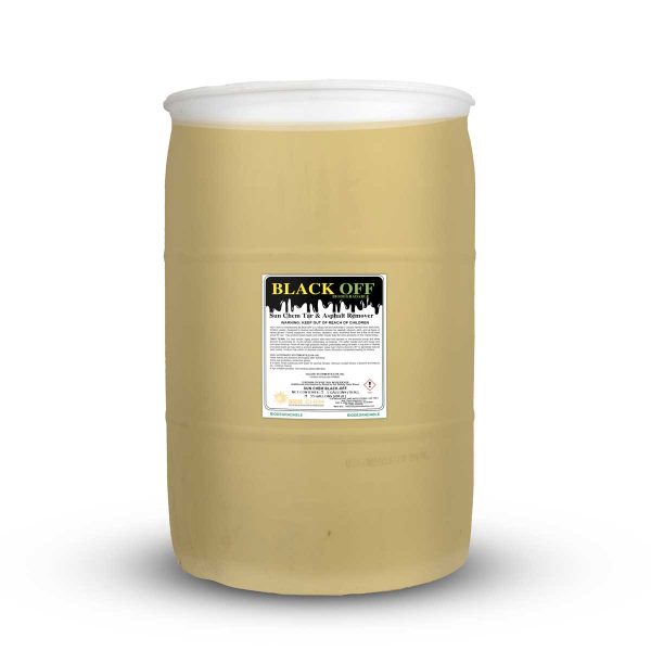 A 55-gallon drum of Fleet Wash Chemicals Black Off Cleaning Product