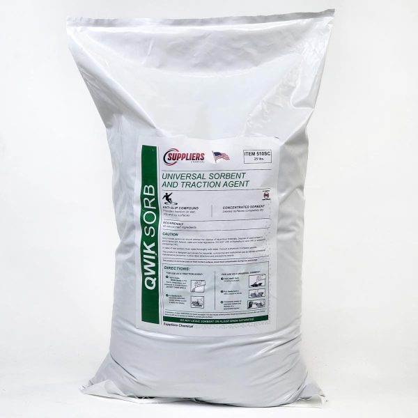 SupplierChemical Quik-Sorb absorbent granules in packaging for industrial spill cleanup